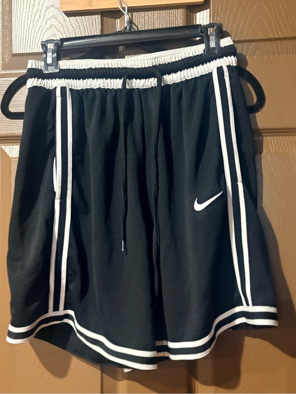Nike Black Men's Athletic Shorts with White Trim